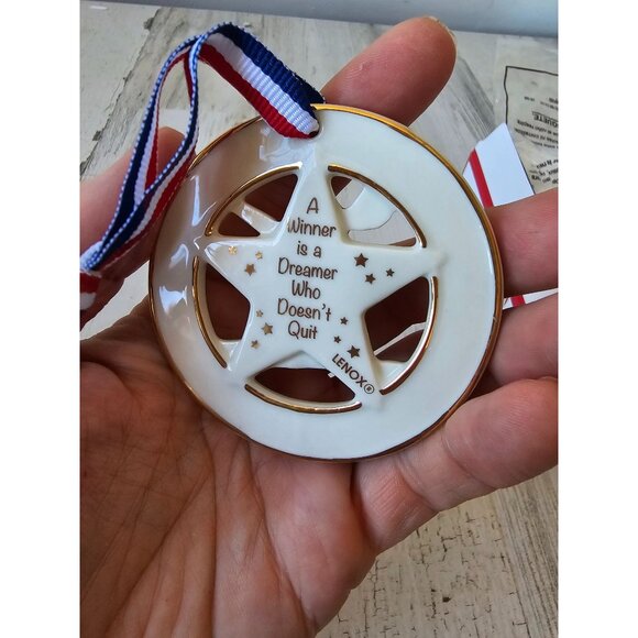 Lenox My star gymnast porcelain ornament new‎ RARE 871249 dreamer Xmas tree - Picture 6 of 8